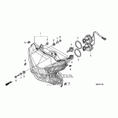 Схема вузла: Фара для Honda VFR1200 VFR