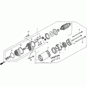 Схема узла: Стартер электрический для Honda GL1500 Gold Wing Aspencade