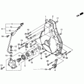 Схема вузла: Clutch cover для Honda GL1500 Valkyrie Tourer
