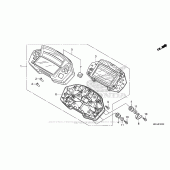 Схема вузла: Панель приладів для Honda VFR1200 Crosstourer
