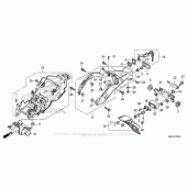 Схема узла: Заднее крыло для Honda VFR1200 VFR