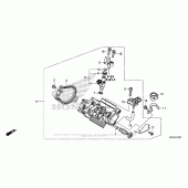 Схема вузла: Дросельна заслонка для Honda CRF450 CRF450RX