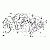 Схема вузла: Lower cowl ( `00-`01) для Honda RVT1000R RVT RC51