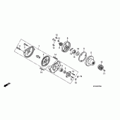 Схема вузла: Масляний насос для Honda CRF230 CRF230F