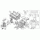 Схема вузла: Картер двигуна для Honda CBF600