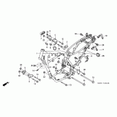 Схема узла: Рама для Honda XR125