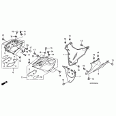 Схема вузла: Under cowl (CBR125RW7 / RW9 / RWA) для Honda CBR125