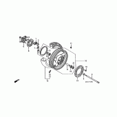 Схема вузла: Заднє колесо для Honda ST1100 Pan-European