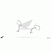 Схема вузла: Mirror для Honda GL1800 Gold Wing Valkyrie