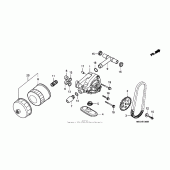 Схема вузла: Масляний насос для Honda VT750 Shadow Aero