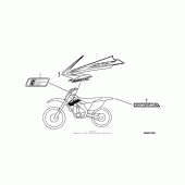 Схема узла: Mark ( 09) для Honda CRF250 CRF250R