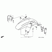 Схема вузла: Переднє крило для Honda CB900 919