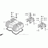 Схема вузла: Клапанна кришка для Honda CMX250 Rebel