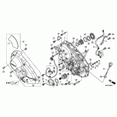 Схема узла: Right crankcase cover (2) для Honda CTX700