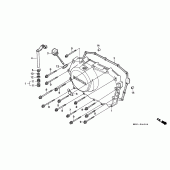 Схема узла: Правая крышка картера для Honda XL600 Transalp