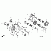 Схема узла: Трансмиссия для Honda FJS400 Silver Wing