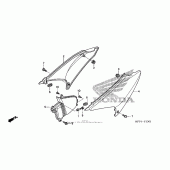 Схема вузла: Side cover (2) для Honda CRF150 CRF150F