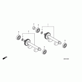 Схема вузла: Балансир для Honda FJS400 Silver Wing