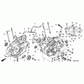 Схема вузла: Картер двигуна для Honda CRF150 CRF150RB