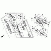 Схема вузла: Задня підвіска для Honda CR250