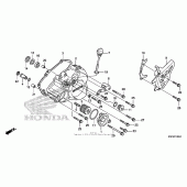 Схема вузла: Ліва кришка картера для Honda CRF150 CRF150RB