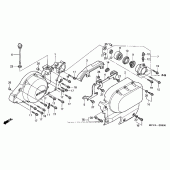 Схема узла: Левая крышка картера для Honda VTX1800