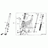 Схема узла: Вилка передней оси для Honda ST1300 Pan-European Police