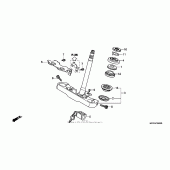 Схема узла: Рулевая траверса для Honda VT750 Shadow Aero