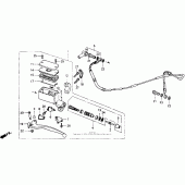 Схема вузла: Циліндр зчеплення для Honda GL1500 Gold Wing Special Edition