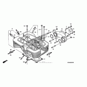 Схема вузла: Головка циліндра для Honda CMX250 Rebel