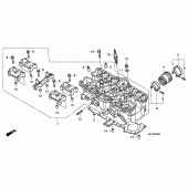 Схема вузла: Головка циліндра для Honda CB1300 Super Four