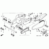 Схема вузла: Swingarm (02- 05) для Honda RVT1000R RVT RC51