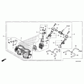 Схема вузла: Дросельна заслонка для Honda CRF1000 Africa Twin