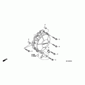 Схема вузла: Кришка генератора для Honda CBR600