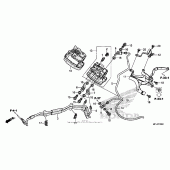 Схема узла: Front valve unit (cbr600ra) для Honda CBR600