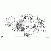 Схема вузла: Front Cowl для Honda CRF1000 Africa Twin