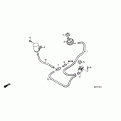 Схема вузла: Bypass control solenoid valve для Honda XL1000V Varadero