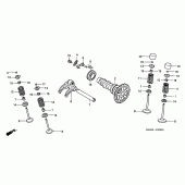 Схема вузла: Шток & Клапан для Honda CRF250 CRF250X