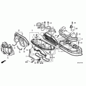 Схема узла: Воздушный фильтр для Honda CBR600 CBR600RR