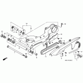 Схема вузла: Задній важіль (Маятник) для Honda VFR750F Interceptor