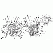 Схема вузла: Картер двигуна для Honda NSA700 DN-01