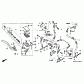 Схема вузла: Передній гальмівний циліндр (NT650V2 / 3/4/5) для Honda NT650 Deauville