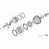 Схема узла: Сцепление для Honda CBR600 CBR600F