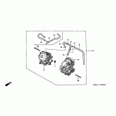 Схема вузла: Карбюратор (ASSY.) Для Honda VT750 Shadow ACE