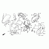 Схема вузла: Cowling comp (CBF600S6 / SA6) для Honda CBF600