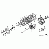 Схема вузла: Зчеплення для Honda CR250