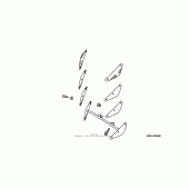 Схема вузла: Boulevard screen mount kit (smooth) для Honda VTX1800