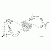 Схема вузла: Труба водна для Honda CB1300 Super Bol D'Or