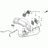 Схема узла: Приборная панель для Honda GL1500 Gold Wing Aspencade