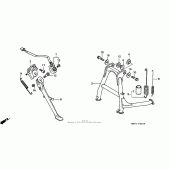 Схема вузла: Підставка для Honda CBR1100XX Blackbird